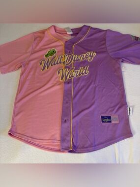 Disney Parks Tangled Rapunzel Baseball Jersey Adult Medium Walt Disney World NWT